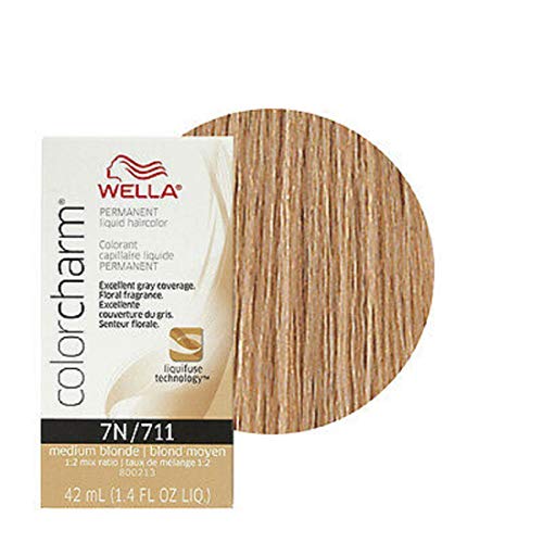 Color Charm Permanent Liquid Hair Color 7N Medium Blond, 1.4 oz