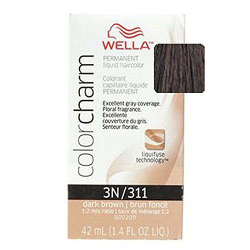 WCC Color Charm Permanent Liquid Hair Color 3N 311 DARK BROWN...