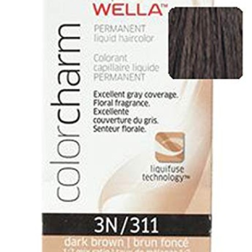 WCC Color Charm Permanent Liquid Hair Color 3N 311 DARK BROWN...