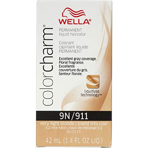 WCC Color Charm Permanent Liquid Hair Color 9N 911 VERY LIGHT ...