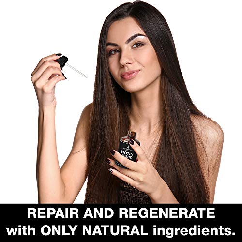 Liquid Biotin Drops for Hair Growth 10000mcg Extra Strength by Ha...