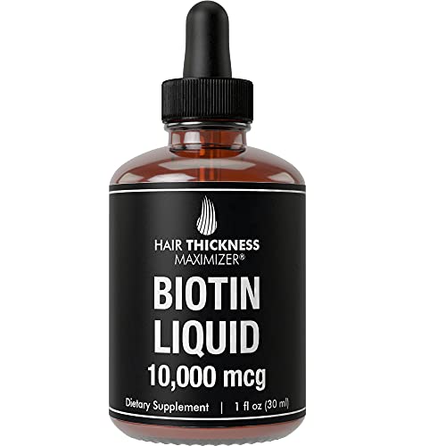 Liquid Biotin Drops for Hair Growth 10000mcg Extra Strength by Ha...