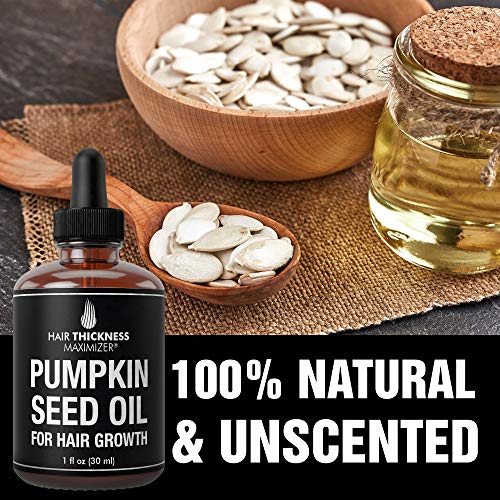 Organic Pumpkin Seed Oil For Hair Growth by Hair Thickness Maximi...