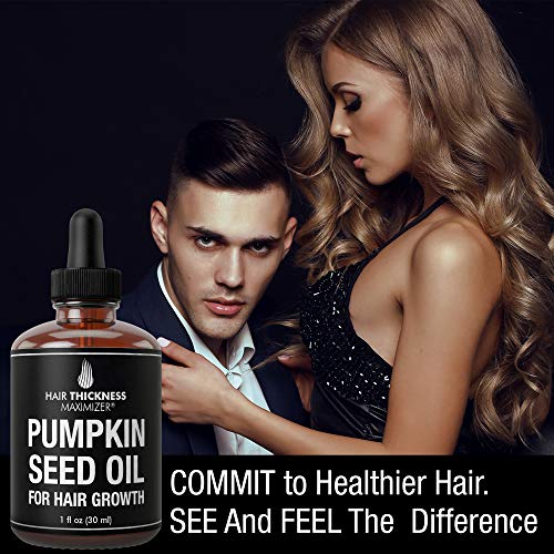 Organic Pumpkin Seed Oil For Hair Growth by Hair Thickness Maximi...