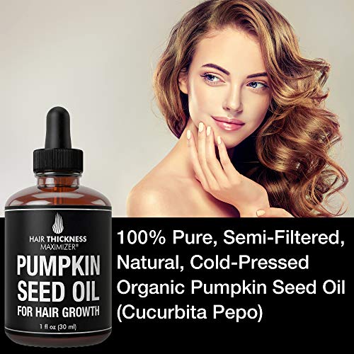 Organic Pumpkin Seed Oil For Hair Growth by Hair Thickness Maximi...