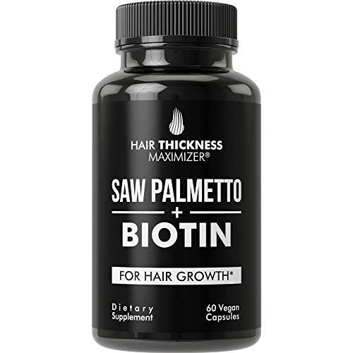 Saw Palmetto + Biotin Advanced 2-in-1 Combo for Hair Growth. Vega...
