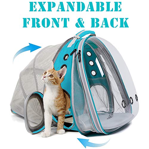 halinfer Expandable Front and Back Cat Backpack Carrier, Dual Exp...
