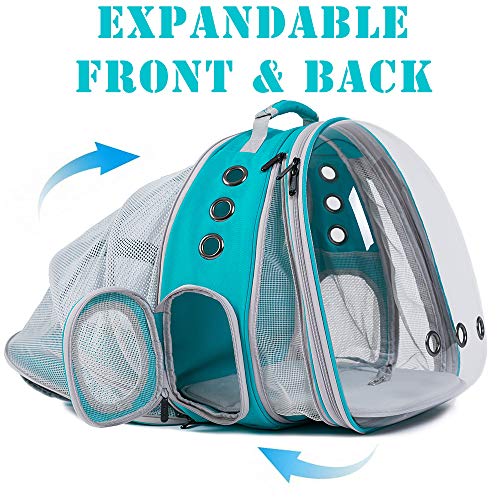 halinfer Expandable Front and Back Cat Backpack Carrier, Dual Exp...
