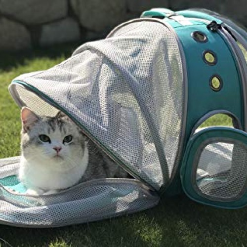 halinfer Expandable Front and Back Cat Backpack Carrier, Dual Exp...