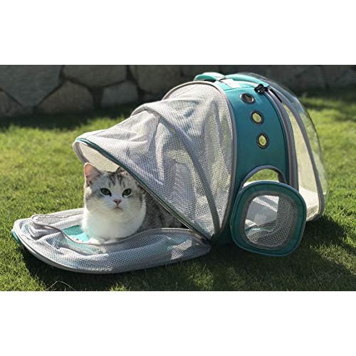 halinfer Expandable Front and Back Cat Backpack Carrier, Dual Exp...