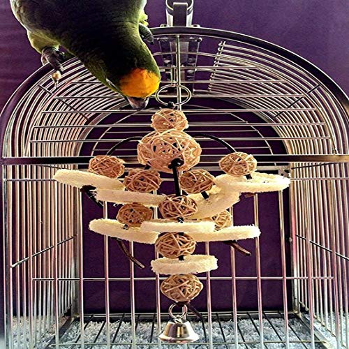 Bird Toys Foraging Star Bird Chew Toy Super Shredder Ball- Will K...