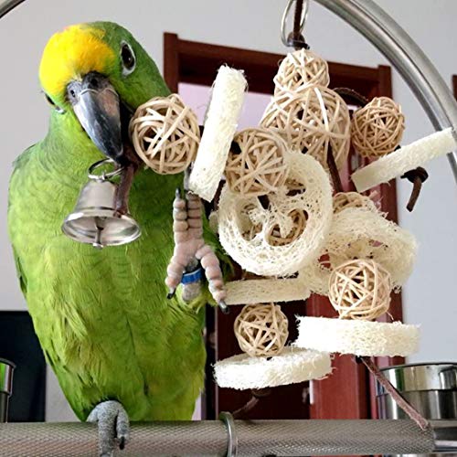 Bird Toys Foraging Star Bird Chew Toy Super Shredder Ball- Will K...