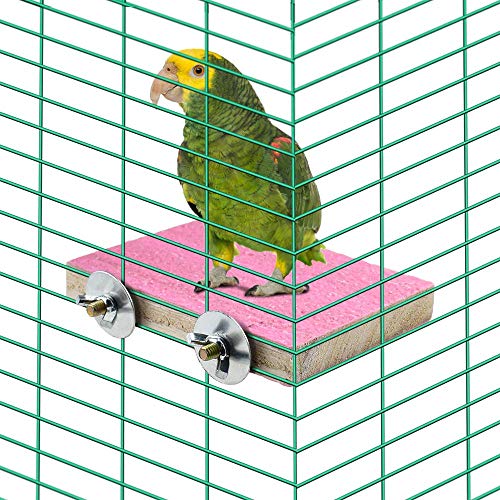 Hamiledyi 6 PCS Bird Perch Stand Toy Wood Parrot Paw Grinding Sti...