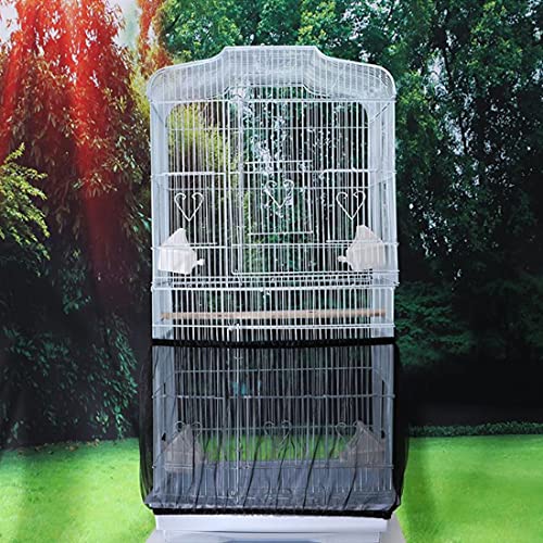 Hamiledyi Bird Cage Seed Catcher,Parrot Cage Skirt Nylon Mesh Net...