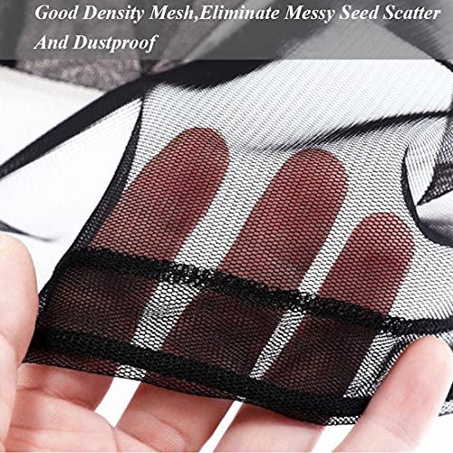 Hamiledyi Bird Cage Seed Catcher,Parrot Cage Skirt Nylon Mesh Net...