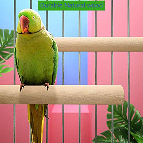 Hamiledyi Bird Perch Bird Stand Bird Cage Accessories Natural Woo...
