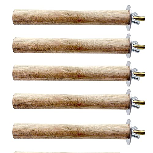 Hamiledyi Bird Perch Bird Stand Bird Cage Accessories Natural Woo...