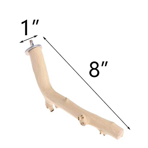 Hamiledyi Bird Perch Natural Wood Stand Bird Cage for Parrots Par...