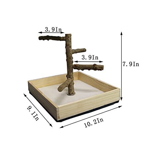Hamiledyi Bird Perch Stand Tabletop,Parrot Playground Bird Gym Na...