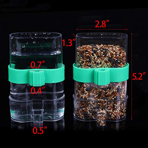 Hamiledyi Parakeet Water Dispenser No Mess Parrot Feeder Parakeet...