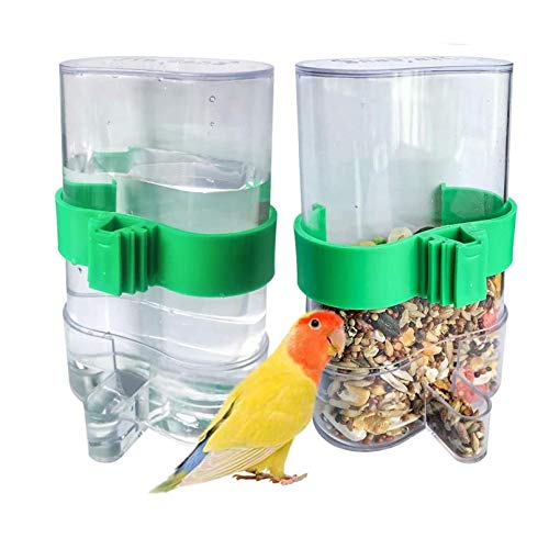 Hamiledyi Parakeet Water Dispenser No Mess Parrot Feeder Parakeet...