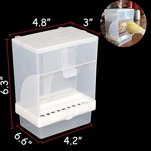 Hamiledyi Parrot Feeder Cage Accessories Supplies Automatic Bird ...