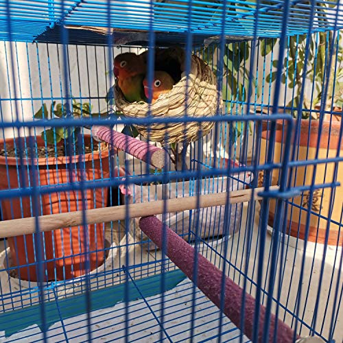 Hamiledyi Parrot Perch Stand Toy, Bird Cage Perch Toy,Natural Paw...