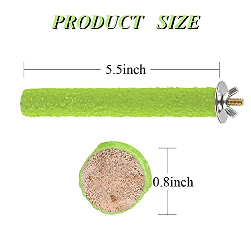 Hamiledyi Parrot Perch Stand Toy, Bird Cage Perch Toy,Natural Paw...