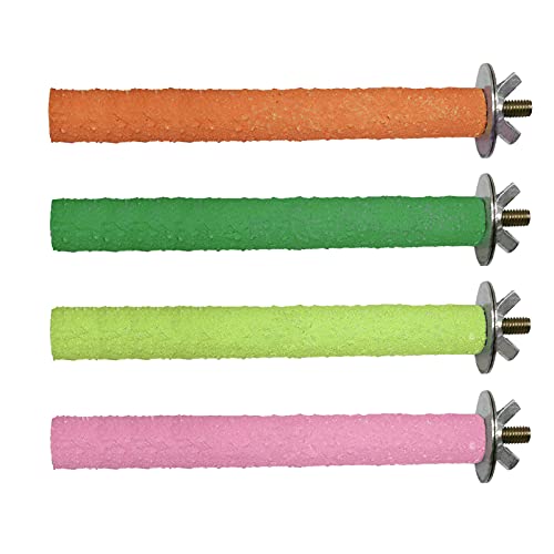Hamiledyi Parrot Perch Stand Toy, Bird Cage Perch Toy,Natural Paw...