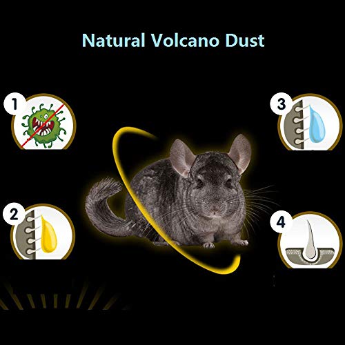 Hamster Bathing Sand,Gerbil Powder Grooming Sand for Tiny Friends...