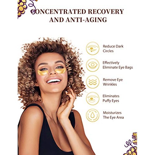 Retinol 24k Gold Under Eye Masks For Dark Circles And Puffiness A...