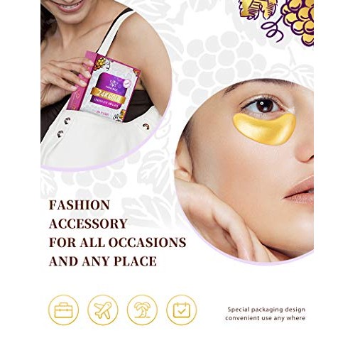 Retinol 24k Gold Under Eye Masks For Dark Circles And Puffiness A...