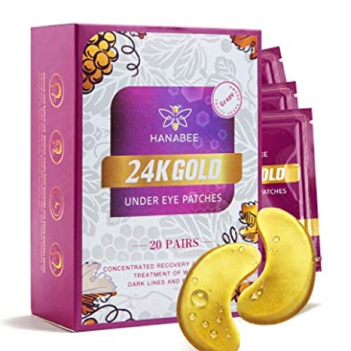 Retinol 24k Gold Under Eye Masks For Dark Circles And Puffiness A...