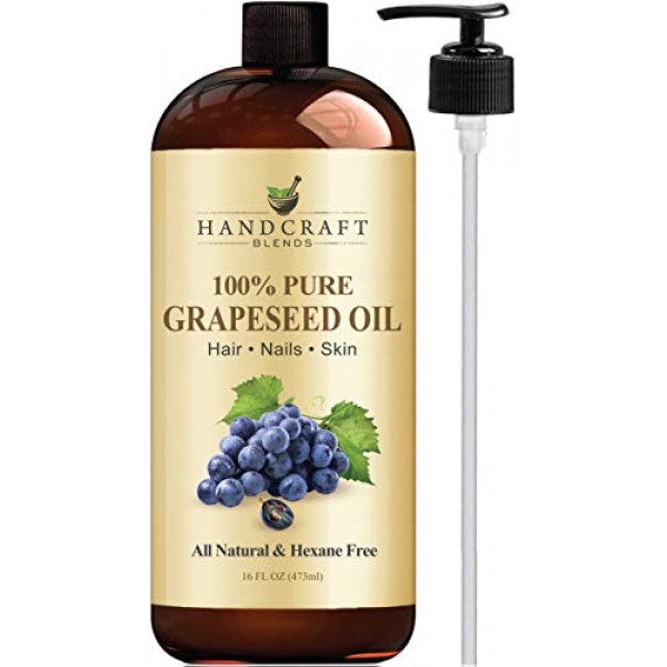 Handcraft Grapeseed Oil - 100% Pure and Natural - Premium Therape...