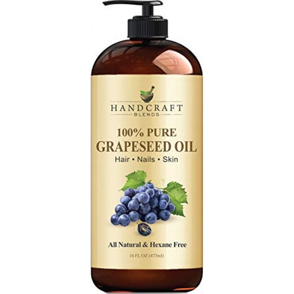 Handcraft Grapeseed Oil - 100% Pure and Natural - Premium Therape...