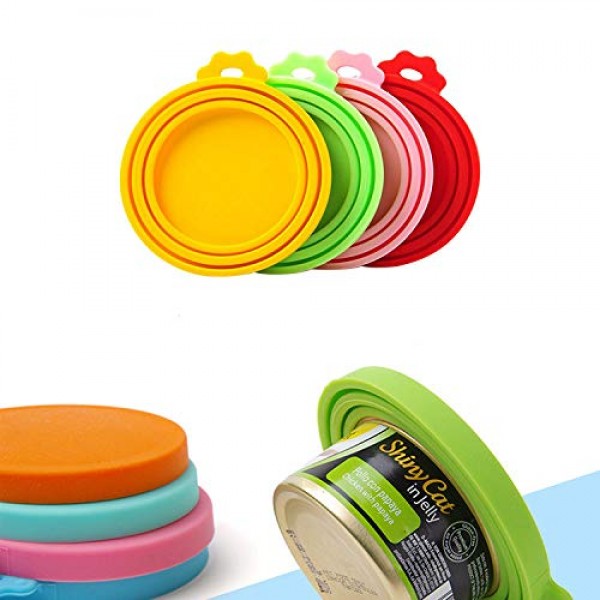 2 LIDS in a Packs, Silicone Pet Can Cover,Fits Most Standard Size...