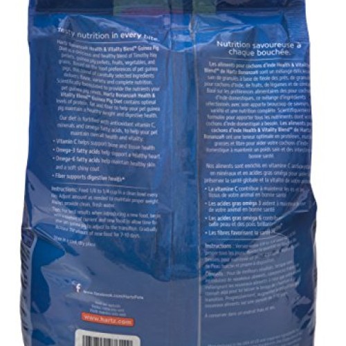 Hartz Bonanza Health & Vitality Blend Guinea Pig Food - 4Lb - 327...