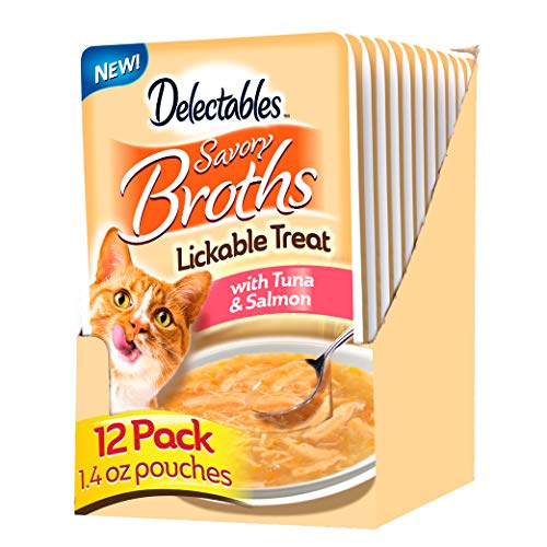 Hartz Delectables Savory Broths Lickable Wet Cat Treats for Adult...