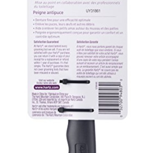 Hartz Groomers Best Flea Comb for Dogs and Cats, Fine-Toothed Fl...