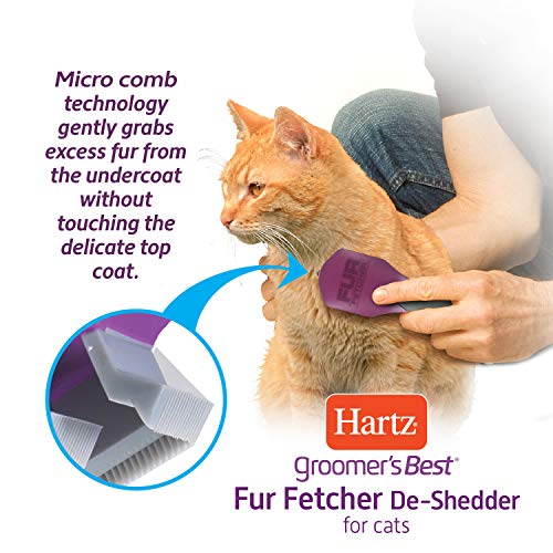 Hartz Groomers Best Fur Fetcher Deshedder Cat Brush, Deshedding ...