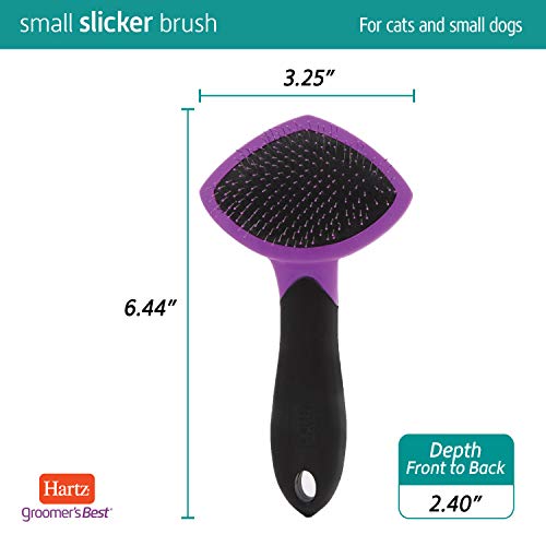 HARTZ, Groomers Best Small Slicker Brush for Cats and Small Dogs...