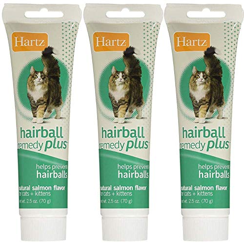 Hartz Hairball Remedy Plus Salmon Flavored Paste for Cats and Kit...
