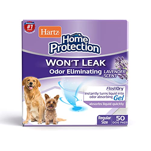 Hartz Home Protection Odor Eliminating Scented Dog Pads, Super Ab...