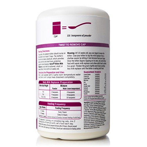 Hartz Powdered Kitten Milk Replacer Formula - 11Oz