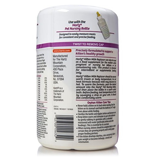 Hartz Powdered Kitten Milk Replacer Formula - 11Oz