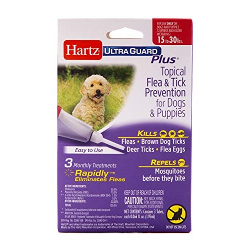 Hartz UltraGuard Plus Topical Flea & Tick Prevention for Dogs and...