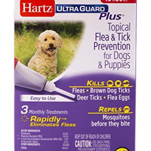 Hartz UltraGuard Plus Topical Flea & Tick Prevention for Dogs and...