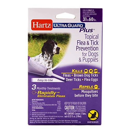Hartz UltraGuard Plus Topical Flea & Tick Prevention for Dogs and...