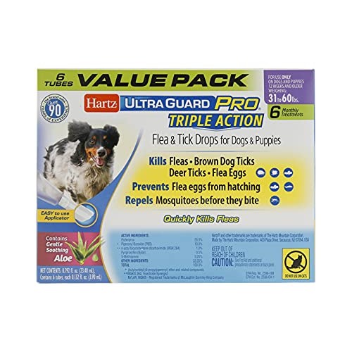 Hartz UltraGuard Pro Topical Flea & Tick Prevention for Dogs and ...