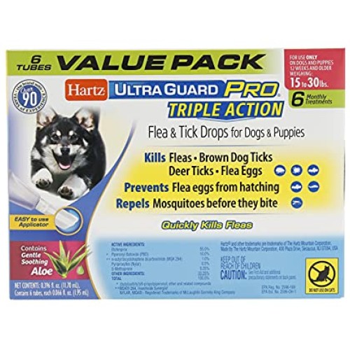Hartz UltraGuard Pro Topical Flea & Tick Prevention for Dogs and ...